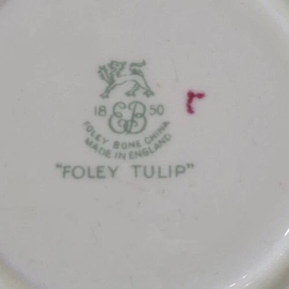 Antique Vintage 1850 Foley Bone China Foley Tulip Pattern Made in England... - Picture 5 of 5